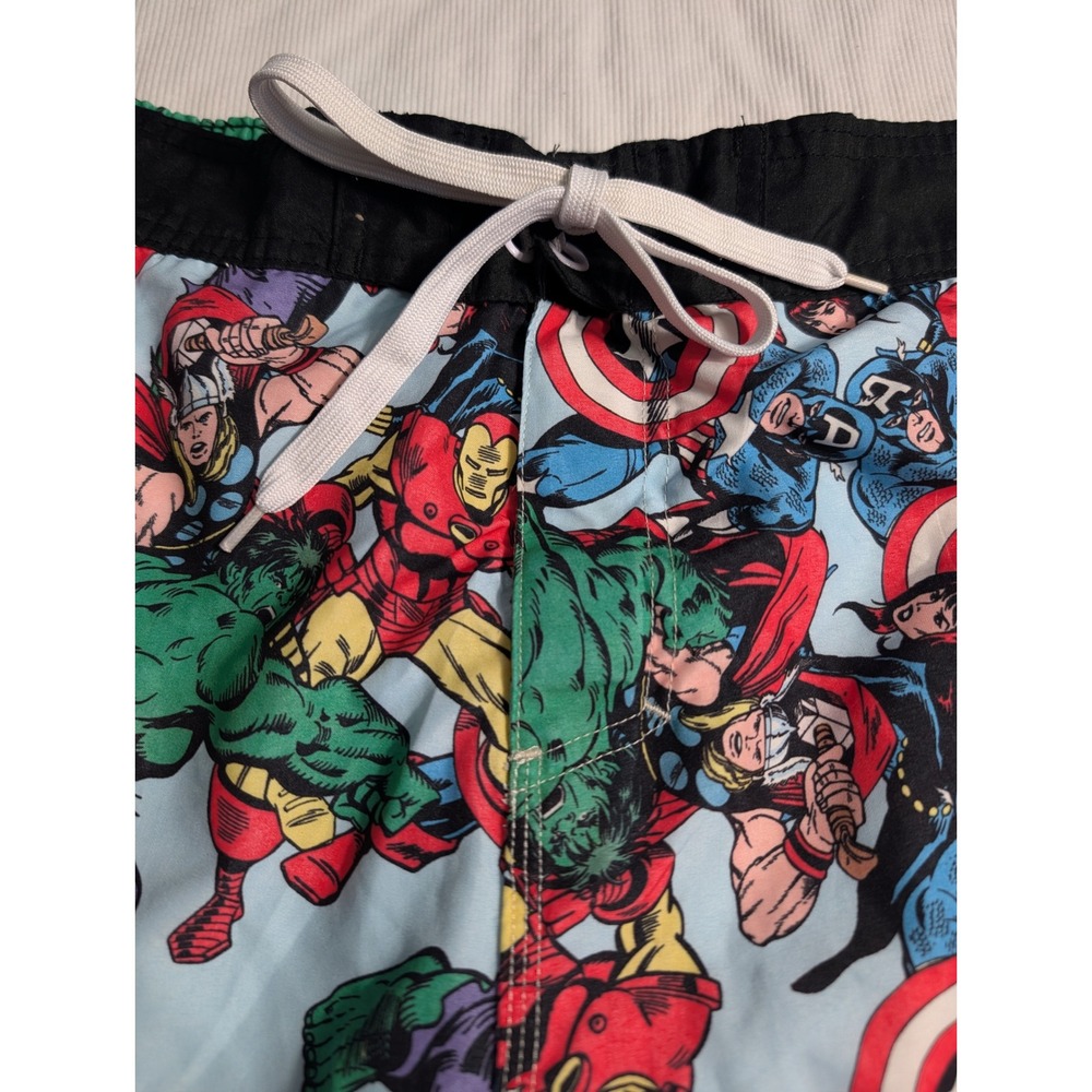 Marvel Avengers Comic Print Board Shorts Mens XL swimsuit 663 - Picture 3 of 6